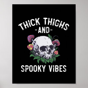 Poster Épais Cuisses Et Vibes Éffrayantes Halloween Corre