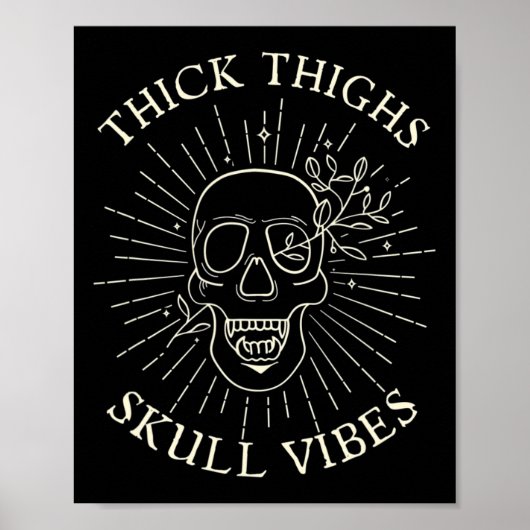 Poster Épais cuisses Vibes de crâne (Devant)
