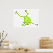 Poster Épaule Stand Yoga Frog Art Imprimer (Cuisine)