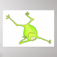 Épaule Stand Yoga Frog Art Imprimer