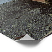 Poster Épave À Navire Sur Le Rivage (Coin)