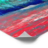 Poster Épave Abstraite rose (Coin)