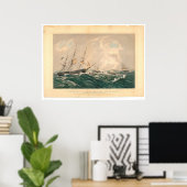 Poster Épave du navire à vapeur "San Francisco" (1877A) (Bureau à domicile)