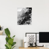 Poster Épave ferroviaire à Montparnasse (Bureau à domicile)