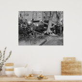 Poster Épave moteur incendie, 1922 (Cuisine)