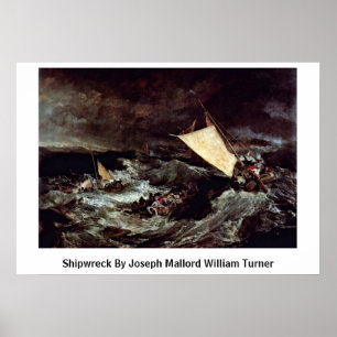 Poster Épave Par Joseph Mallord William Turner