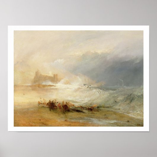 Poster Épaves - Côte de Northumberland, à vapeur B (Devant)