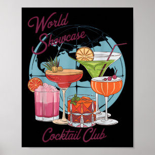 Poster Epcot Drinking World Showcase Tail Club Boire T