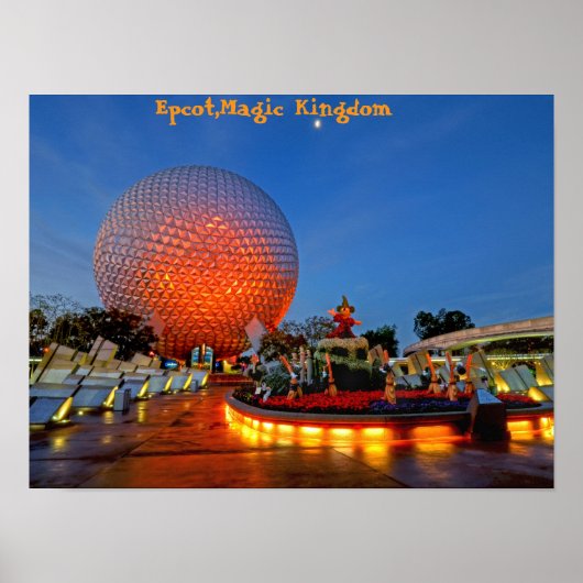 Poster Epcot, Magic Kingdom, Floride (Devant)