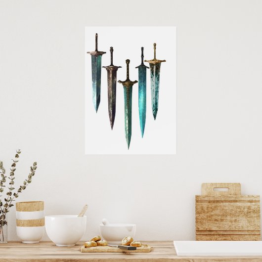 Poster Épée au clair de lune (Cuisine)