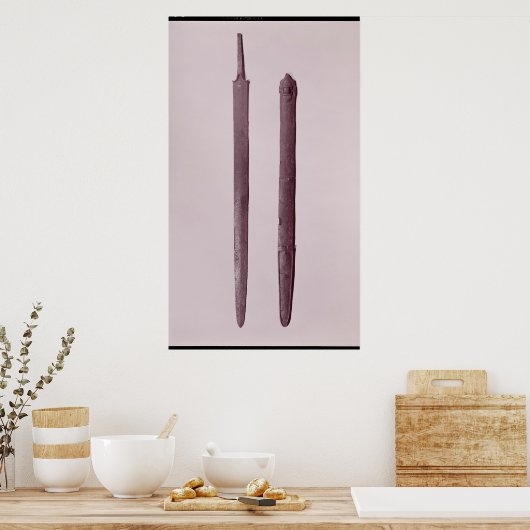 Poster Épée et écharpe (Cuisine)