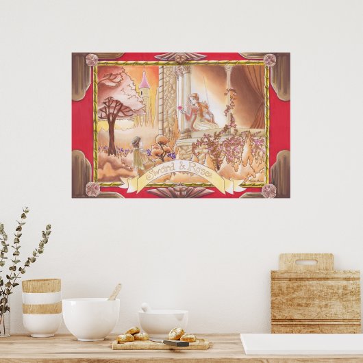 Poster Épée et Rose (Cuisine)