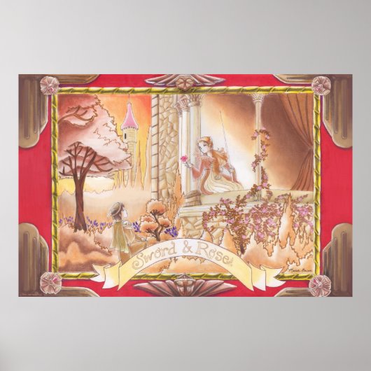 Poster Épée et Rose (Devant)