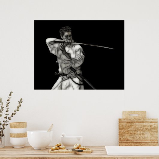Poster ÉPÉE KATANA de SAMURAI (Cuisine)