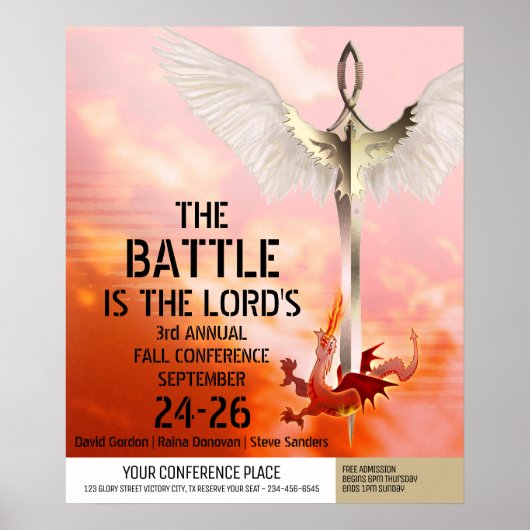 Poster Épée Spirituelle & Dragon (Devant)