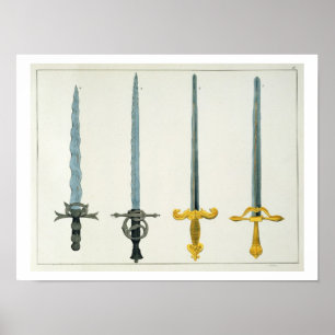 Poster Épées, assiette de 'A History of the Development a