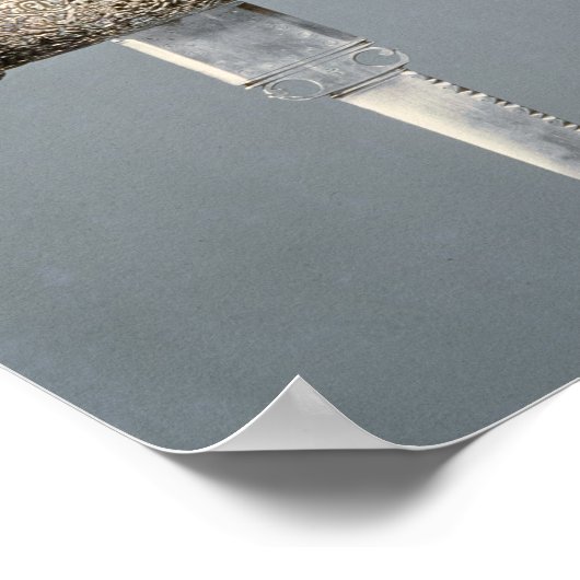 Poster Épées : rapieur à couteaux d'acier ciselé (Coin)