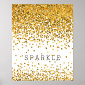 Poster Éperche Confetti Or (Devant)