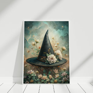 Poster Éperon de minuit - Boho Witch Casquette Wall Art