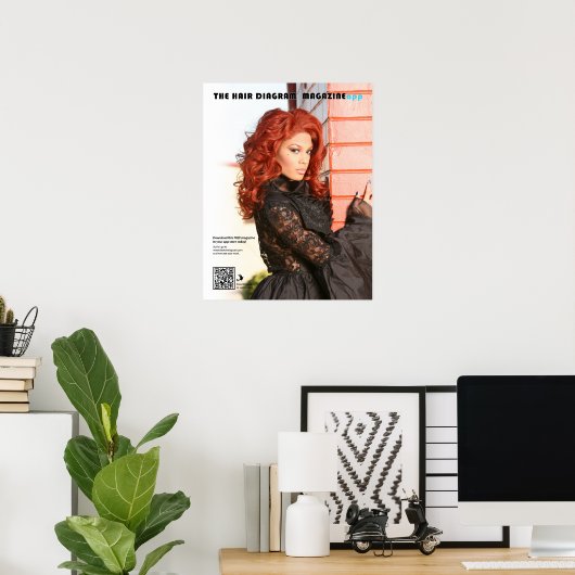 Poster Éperon rouge feu (Bureau à domicile)