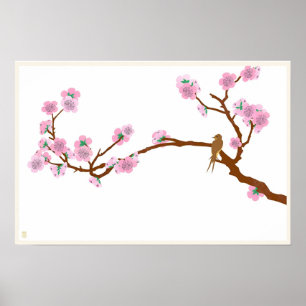 Poster Épervier sur l'arbre