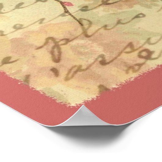 Poster Épervier vintage (Coin)