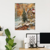 Poster Ephemera de Noël (Bureau à domicile)