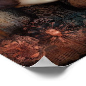 Poster Ephemera Victoriaans Lady Gothic Butterfly (Hoek)