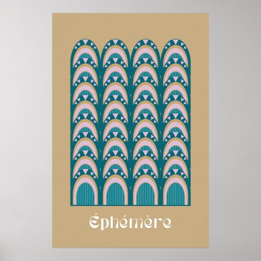 Poster éphémère Art Deco style (Devant)
