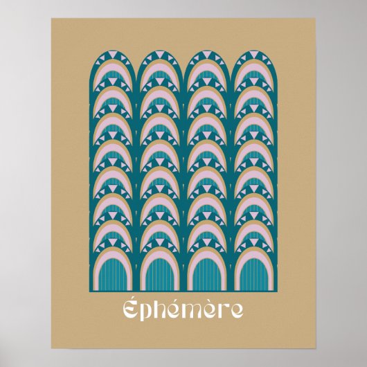 Poster éphémère Art Deco style (Devant)