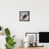 Poster Éphémère de rose victorienne (Bureau à domicile)