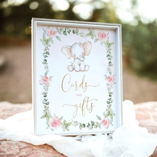 Poster Éphèse d'eucalyptus floral Cartes et cadeaux