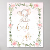 Poster Éphèse d'eucalyptus floral Cartes et cadeaux (Devant)