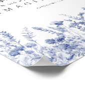 Poster Ephesians 3:20 Chinoiserie Floral Bible Verse (Coin)