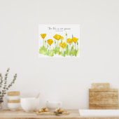 Poster Ephesians Scripture California Poppy Flowers (Cuisine)