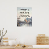 Poster Éphésiens 1:17 Esprit de sagesse et de révélation (Cuisine)