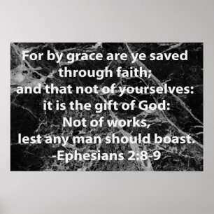 Poster Éphésiens 2:8-9