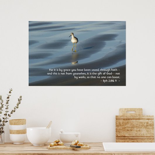 Poster Ephésiens 2:8& 9 (Cuisine)