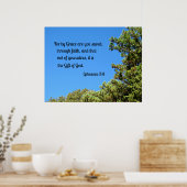 Poster Ephésiens 2:8 Car par grâce vous êtes sauvés... (Cuisine)