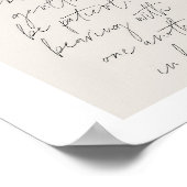 Poster Ephésiens. 4:2 Arc Beige Boho Minimal (Coin)