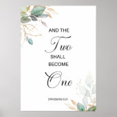 Poster Éphésiens 5:31 Deux Deviendront Un (Devant)