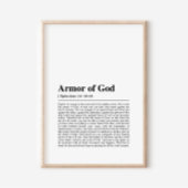 Poster Éphésiens 6:10-18 Armure de Dieu
