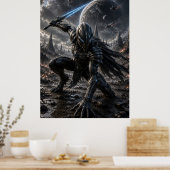 Poster Epic Alien Knight in a Distant Galaxy (Cuisine)