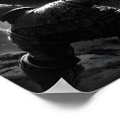 Poster Epic battle scene with medieval warriors under (Coin)