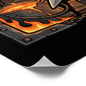 Poster Epic Blacksmith Forge Anvil & Swords Fantasy Art (Coin)