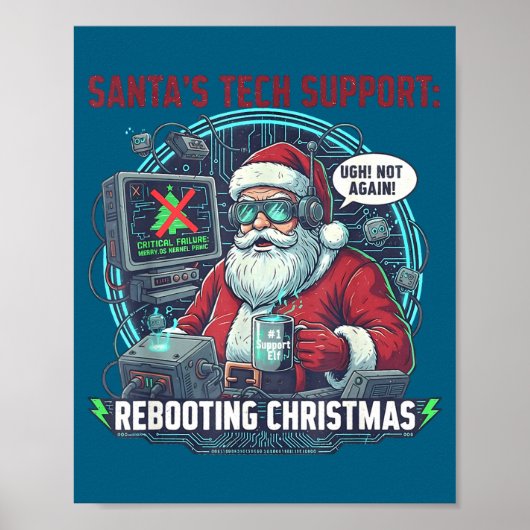 Poster Epic Support Santa Rebooting s Tech (Devant)
