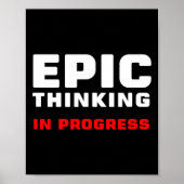 Poster Epic Thinking In Progress Big Ideas Introvert Game (Devant)
