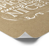 Poster Épice citrouille Automne Thanksgiving Art Imprimer (Coin)