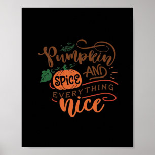 Poster Épice citrouille Et Tout Joli Sloth