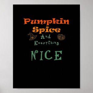 Poster Épice citrouille & Tout Nice - Drôle Design